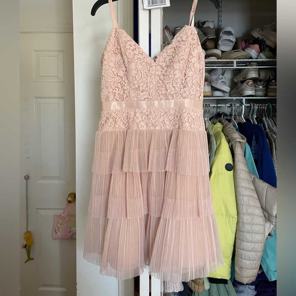 Tulle Tiered Mini Dress